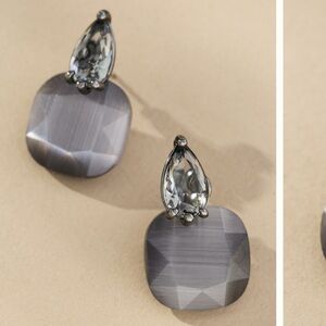 Anthropologie Floating Crystal Earrings